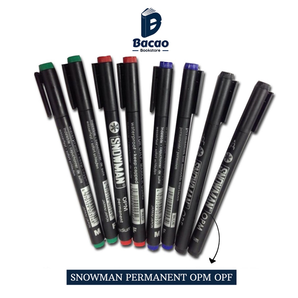 

Spidol Snowman Permanent Marker OPM OPF Spidol OHP - Snowman HARGA SATUAN
