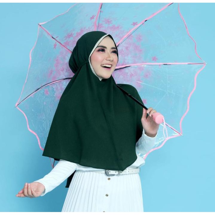 (PROMO) JILBAB INSTAN BERGO MARYAM RENDA / KERUDUNG MARYAM RENDA TERBARU