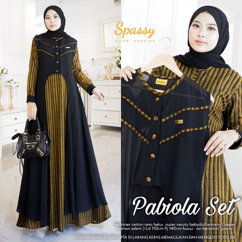 [READY STOK] GAMIS PABIOLA SET BY SPASSY ORI TERBARU