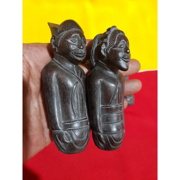 deder keris antik sepasang pengantin sakera | hulu keris | gagang keris | handle keris