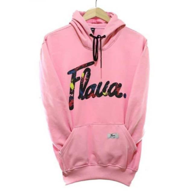 SWEATER HOODIE FLAVA PINK / SWEATER WANITA