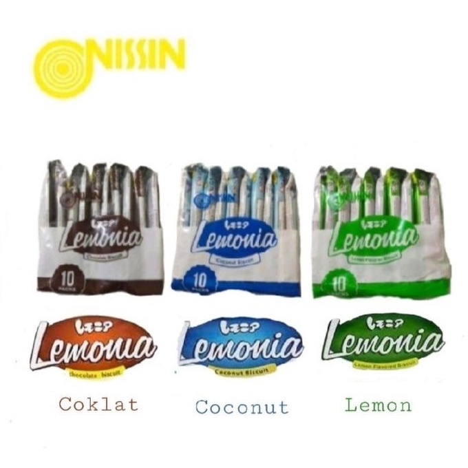 

Nissin Lemonia ( Renceng ) - Biskuit Lemonia Coklat Coconut Lemon