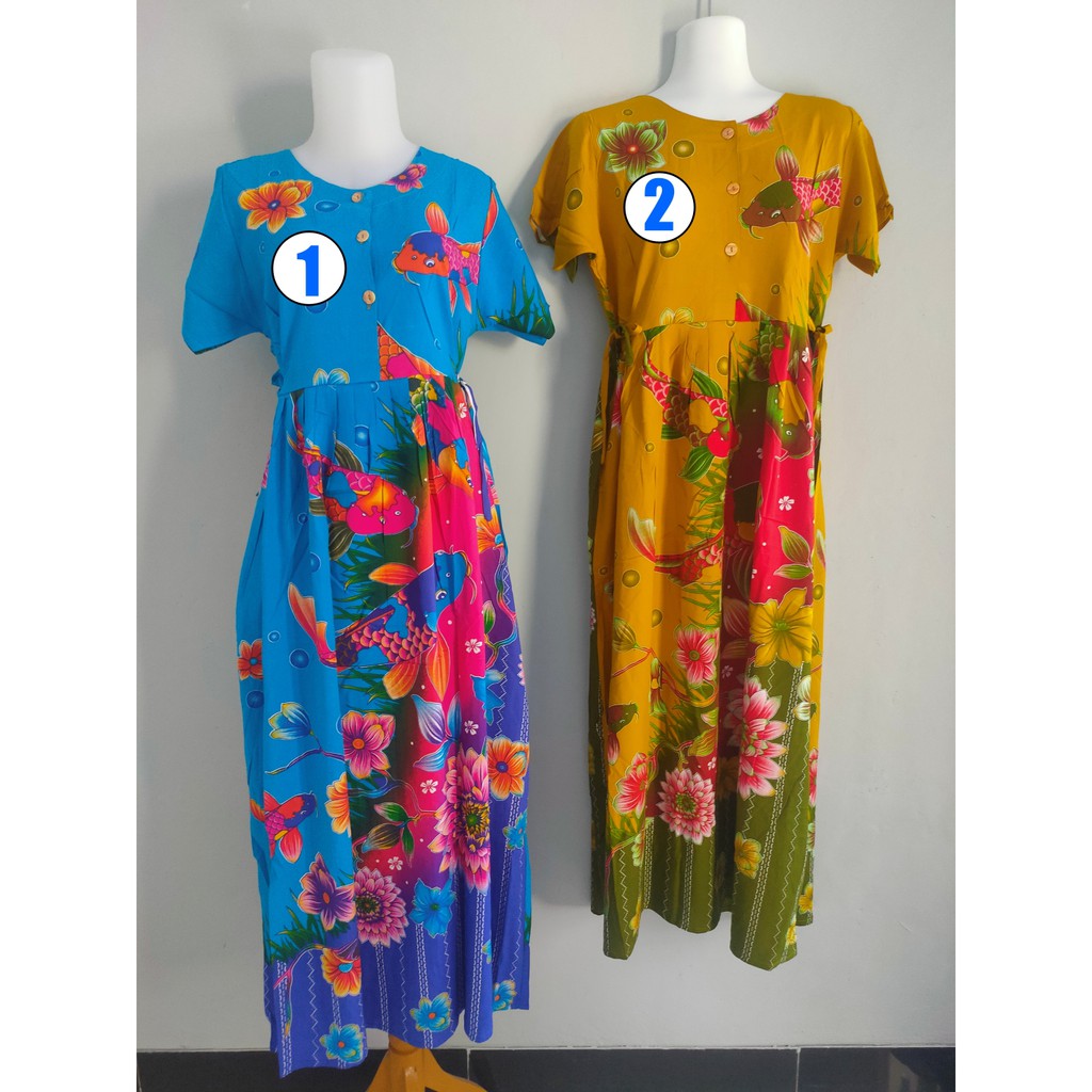 LONGDRESS 47 LENGAN PENDEK KENCANA UNGU (LABEL BIRU)