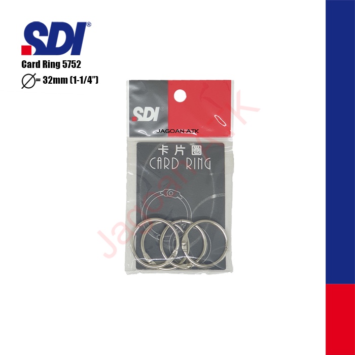 

Card Ring Stainless Steel 1.25" SDI 5752