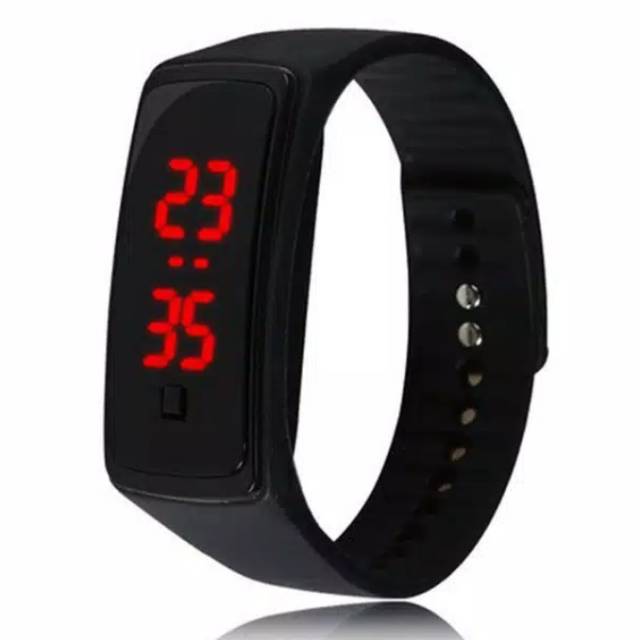 ☛TK☚ JT006 Jam Tangan Led Sport Watch Wanita Pria Karet Anak Sekolah Murah Import Batam Fashion COD