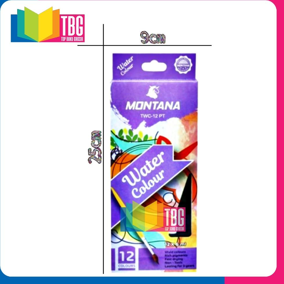 

<JaZ ✿> 1 SET WATER COLOUR PAINT 12W MONTANA / CAT AIR / MONTANA WATER COLOUR / CAT AIR TUBE (R-4082) //Readi lagi