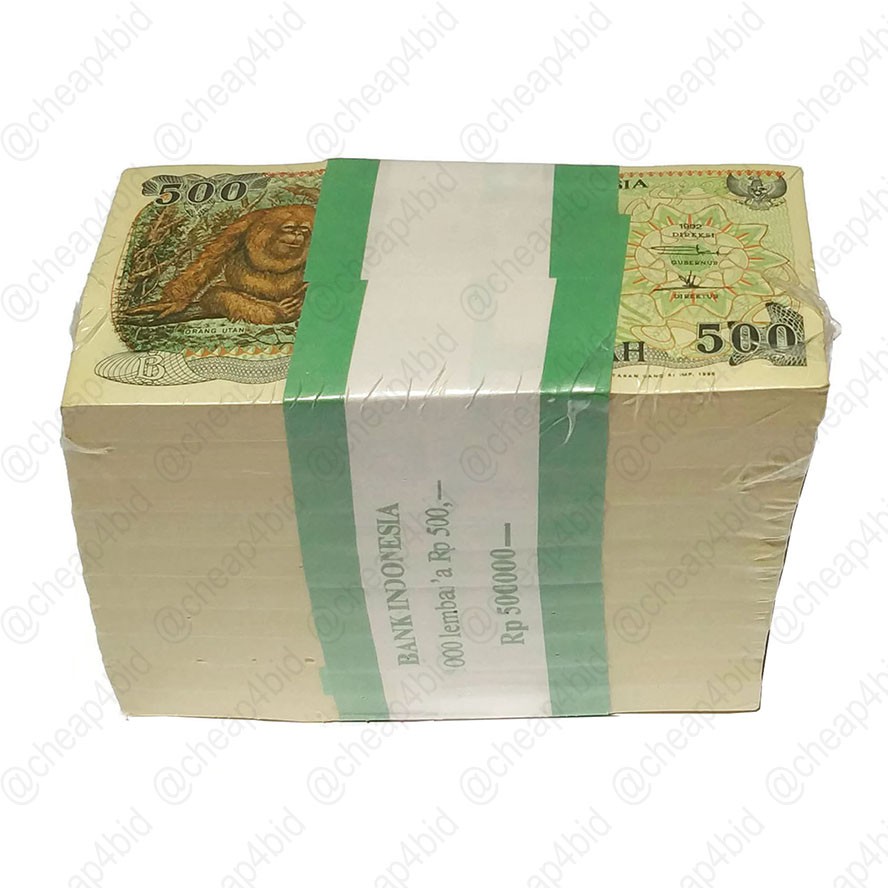 INDONESIA 500 RUPIAH 1992-1999 - 1 BRUT / 10 PAK / 10 GEPOK / 1000 LEMBAR