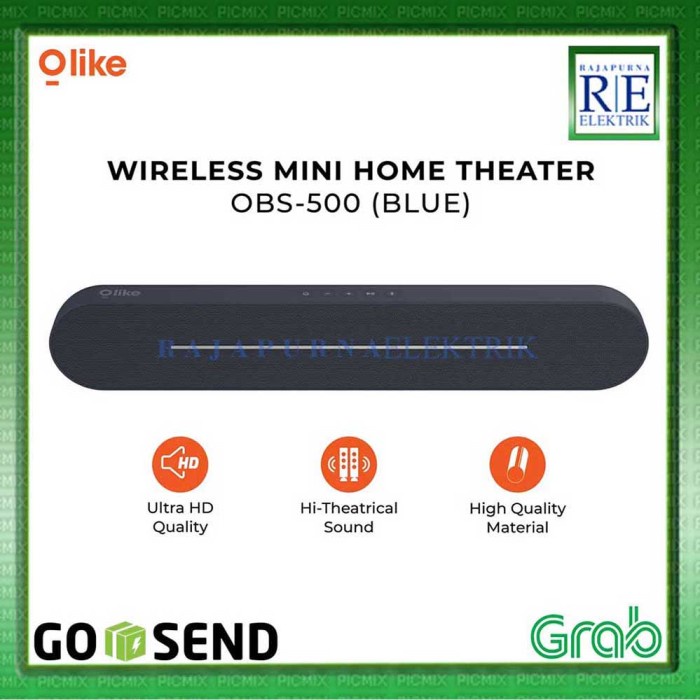 Oase Speaker Bluetooth Portable S5 Sound Bar Wireless Aux Original