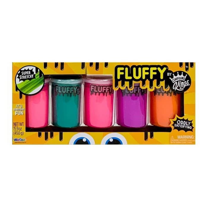 Wecool Compound Kings Multicolor Fluffy Slime 5pack Shopee Indonesia