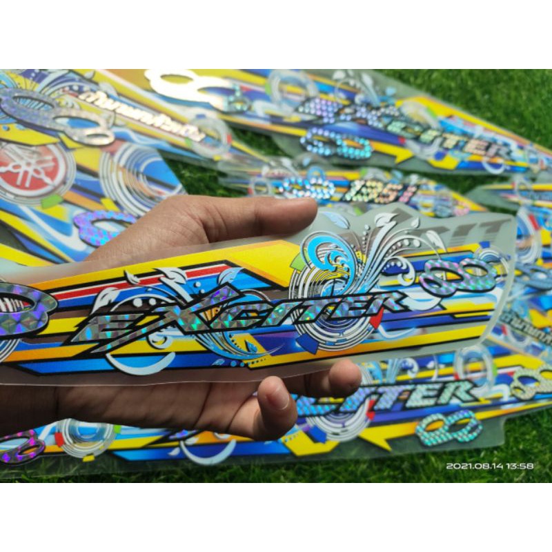 STRIPING TRANSPARAN HOLOGRAM JUPITER MX NEW 135 MODEL EXCITER HOLOGRAM CARBON