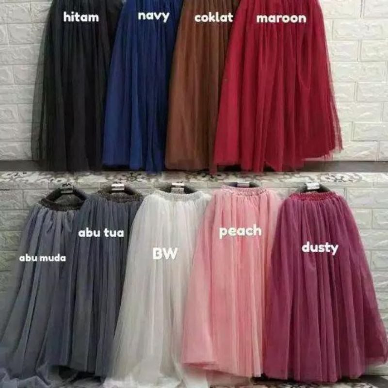 ROK TUTU ANAK POLOS UMUR 2-5 TAHUN