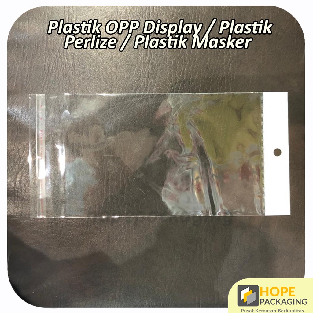 (50 pcs) Plastik OPP Perlize Uk 12x19 cm/Kemasan Masker/Aksesoris/OPP Display/platik untuk display