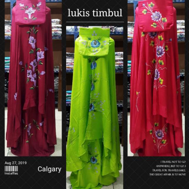 MUKENA LUKIS TIMBUL JUMBO MURAH ORI BALI