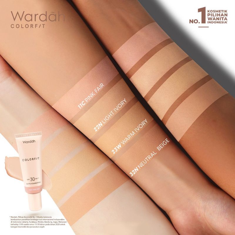 Wardah Colorfit Foundation SPF 30 PA+++