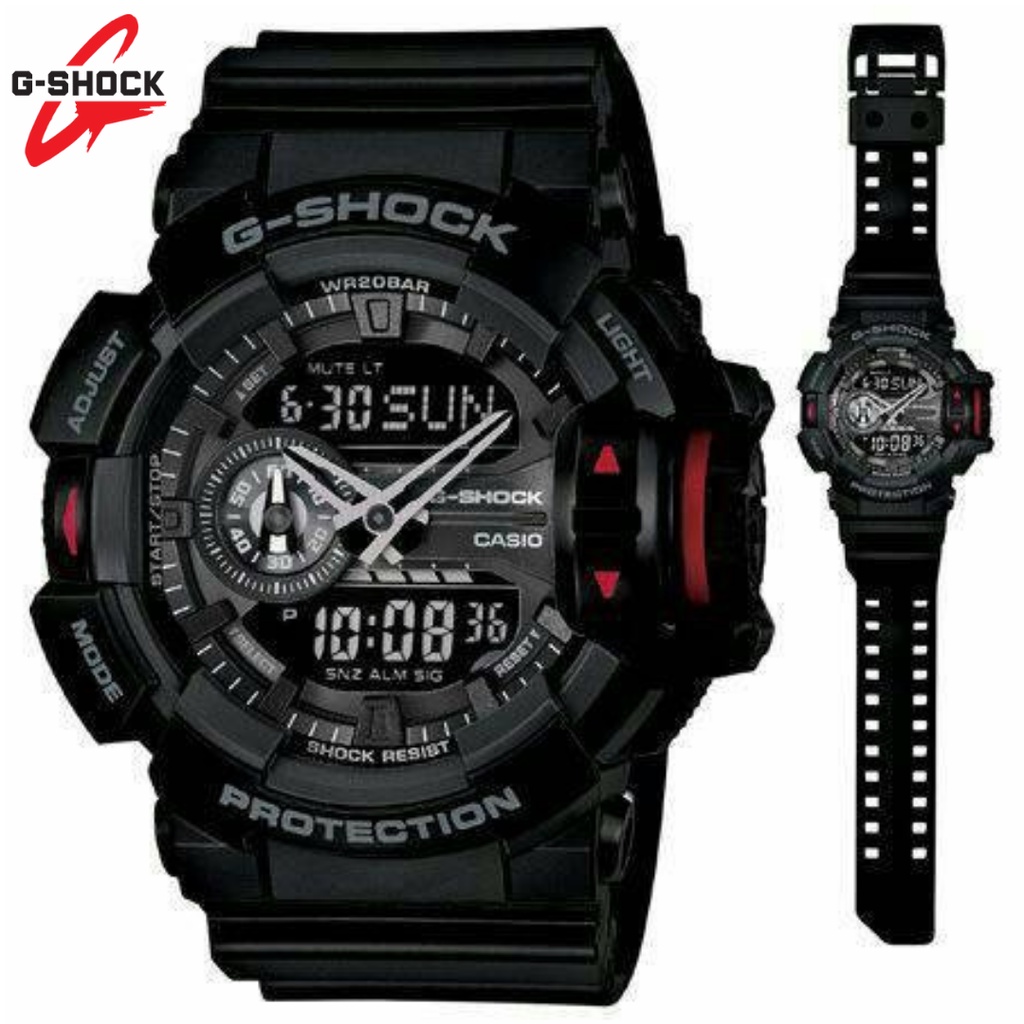 CASIO GSHOCK GA-400 DUALTIME ANALOG DIGITAL AUTOLIGHT - BOX FULLSET