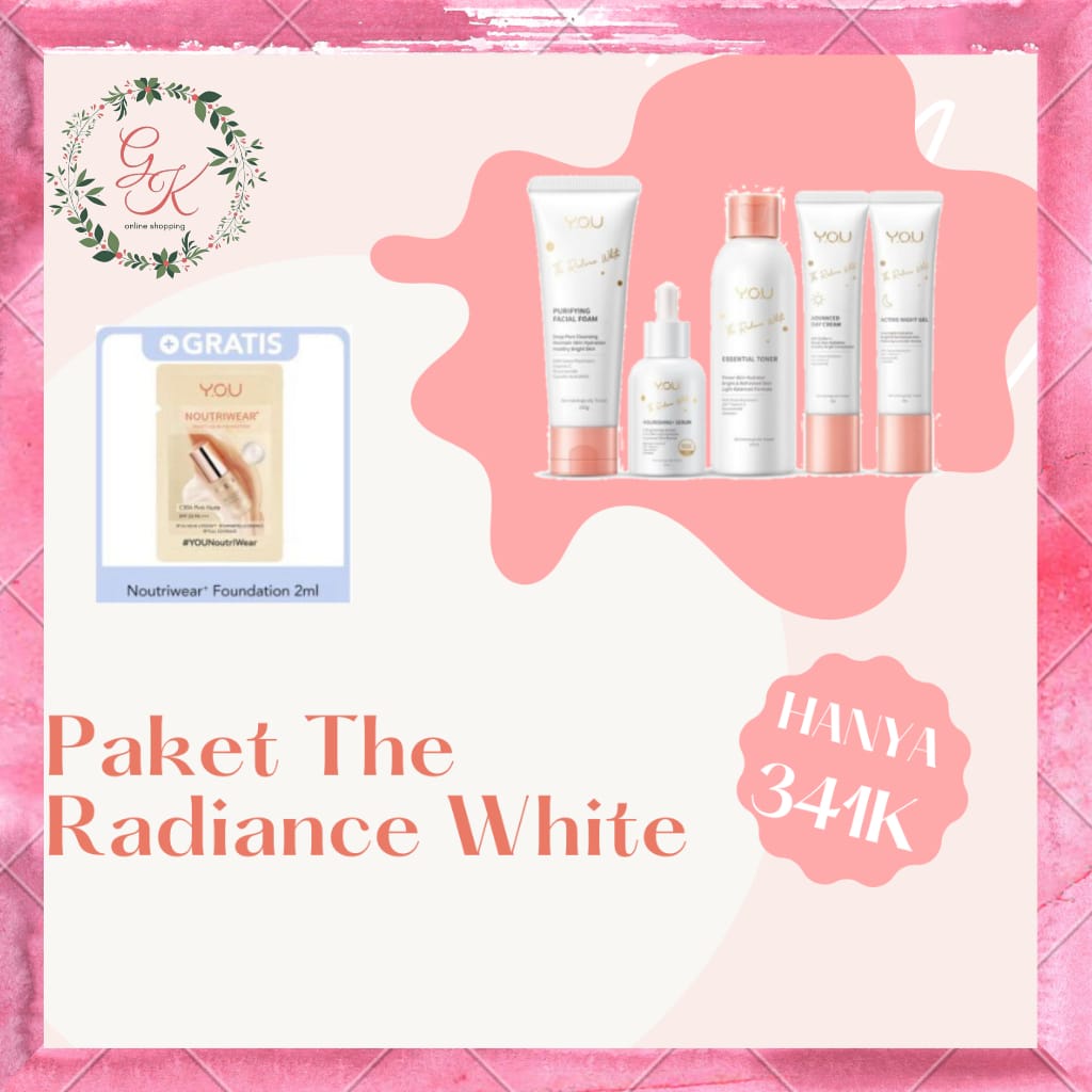 Y.O.U The Radiance White Series/ Paket Y.O.U Untuk Mencerahkan