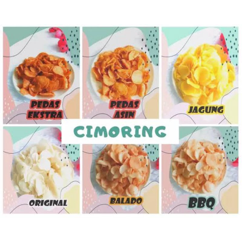 

Makanan ringan cemilan, Renyah,Gurih ,CIMORING 250gr