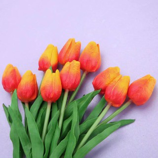  Bunga  Tulip  Latex Artificial Tulip  Hiasan Palsu Plastik 