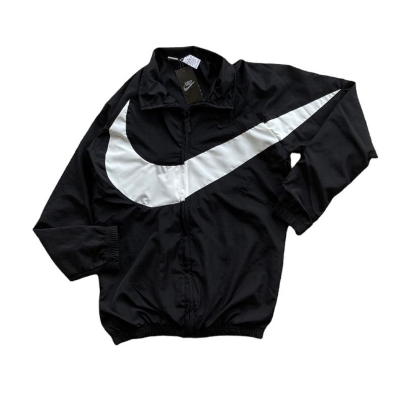 Vintage Jacket Nike Big Swoosh Black