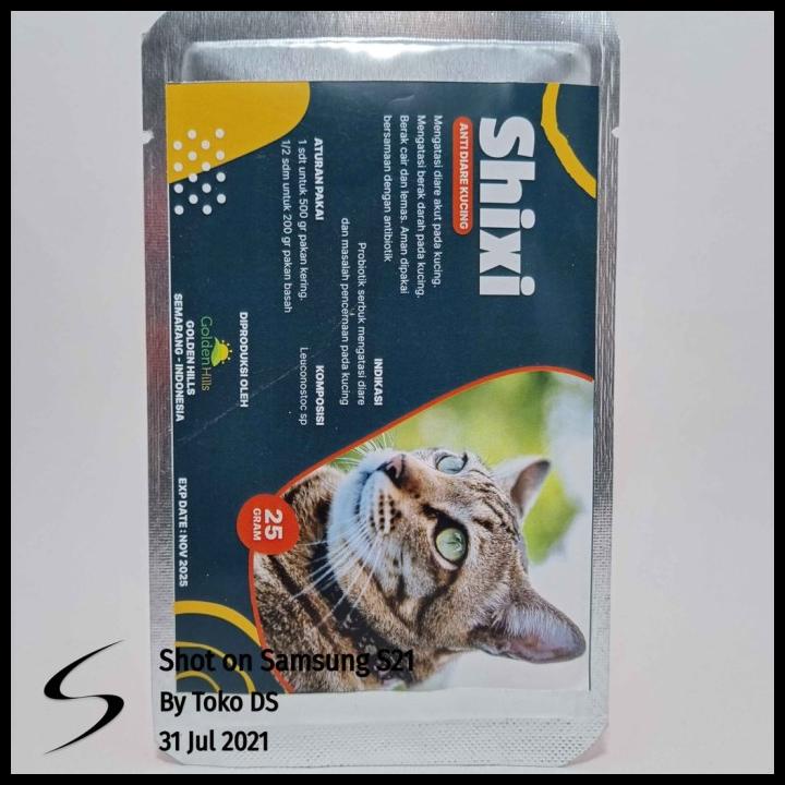 Shixi Cat 25Gr - Obat Diare Kucing Obat Mencret Berdarah Kucing 