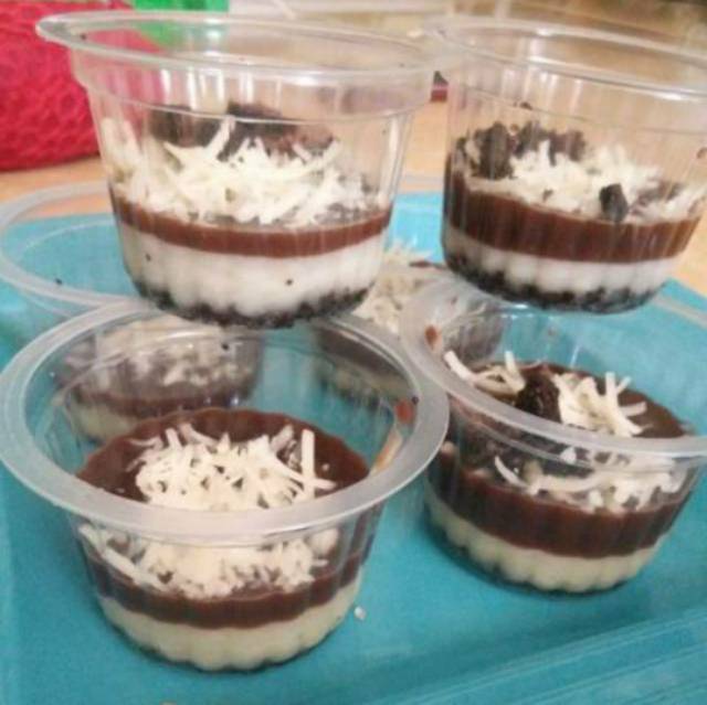 Cup Puding + tutup - mika puding 120ml gelombang dan cup puding - mika puding 100ml wadah puding