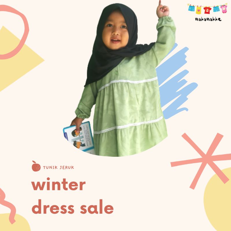 Tunik anak cewek , Baju tunik anak cewek, Baju muslim anak cewek