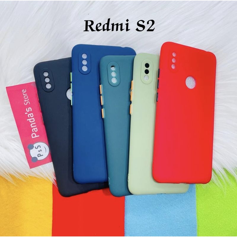 Case Redmi S2 Babycase + Pelindung Kamera, Makaron Full Color (PsS)