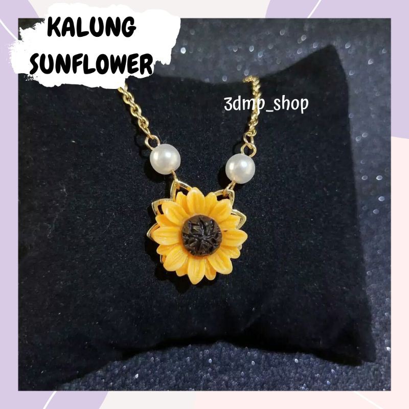 Kalung necklace sunflower haechan matahari nct kpop dream 127 2020