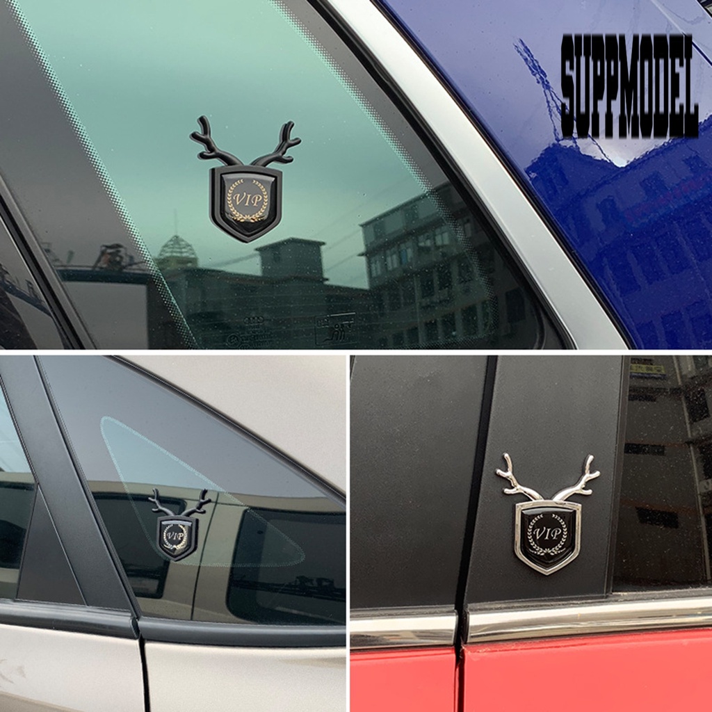 Stiker Emblem 3D Motif Rusa Untuk Dekorasi Mobil