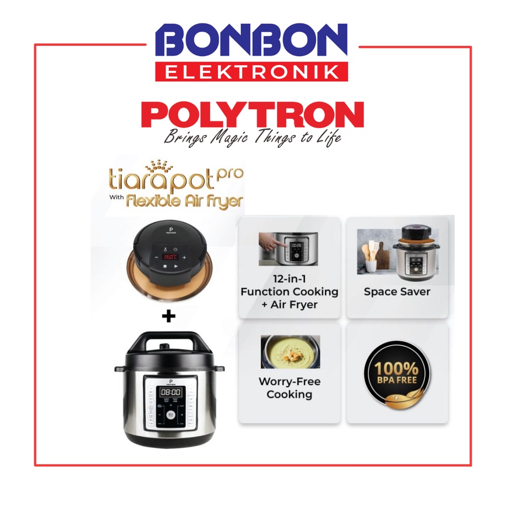 Polytron Smart Multi Cooker TiaraPot Pro PRC 501 / Rice Cooker PRC501 Tiara Pot