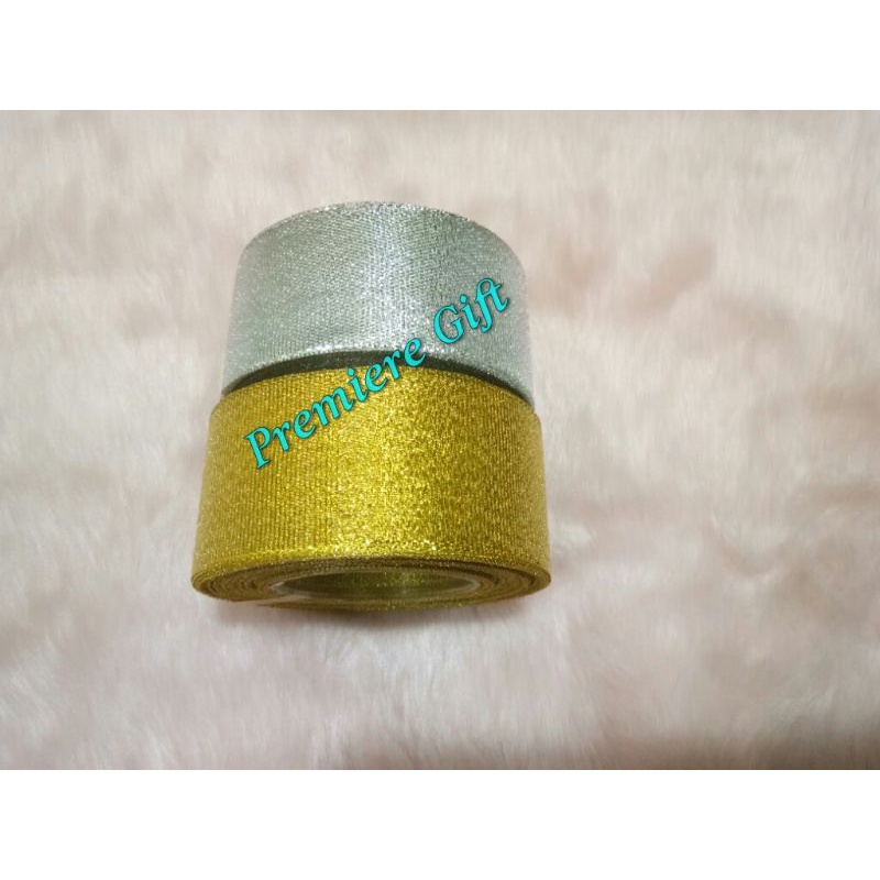 

pita gold silver ukuran 4 cm