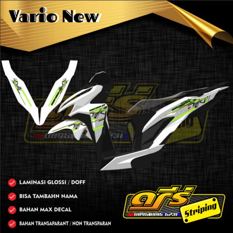 Striping Vario New Sudiro tungga jaya Transparan Variasi