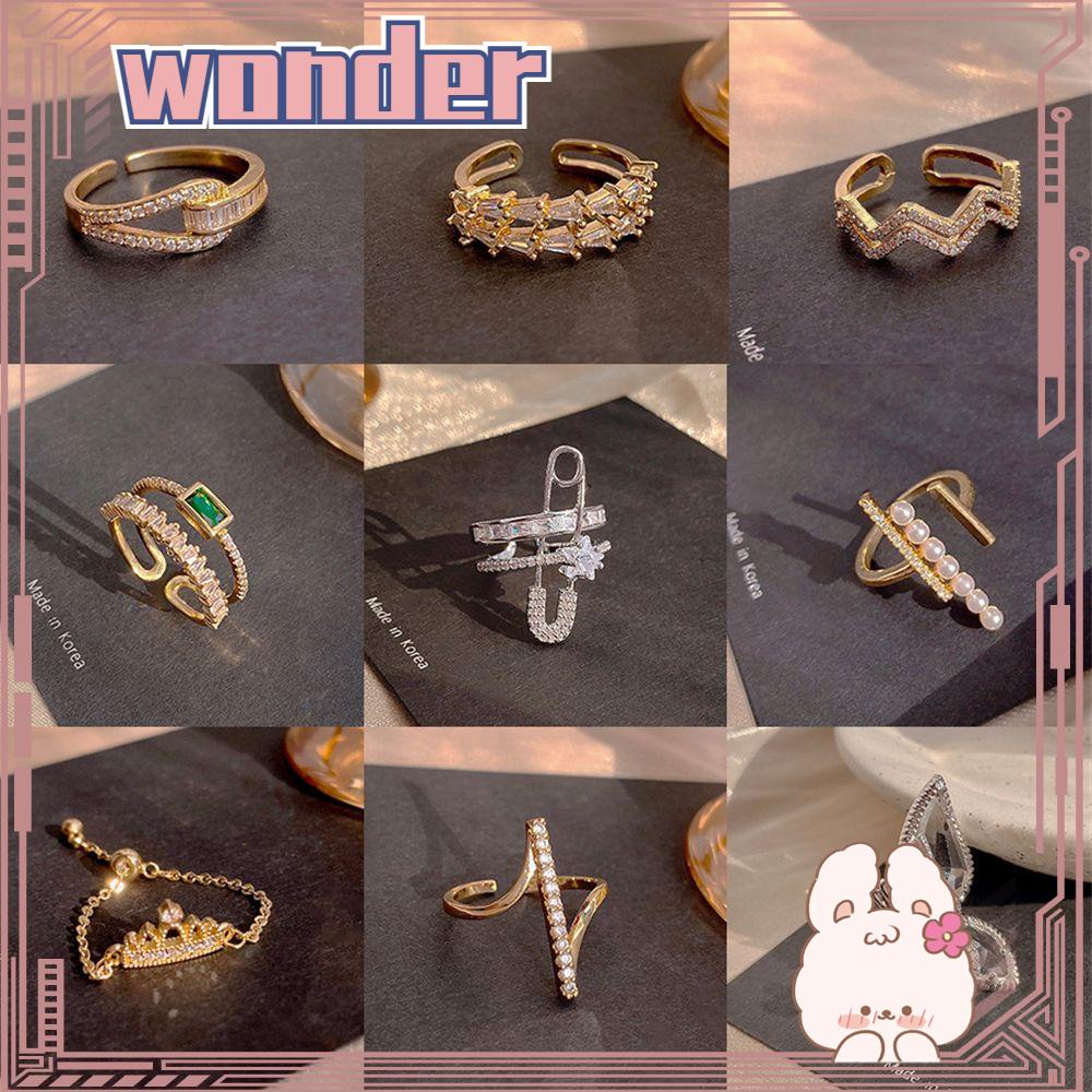 WONDERFUL Gift Knuckle Stacking Ring Punk Stackable Ring Open Rings Jewelry Accessories for Women Men Girls Gothic Vintage Adjustable Ring