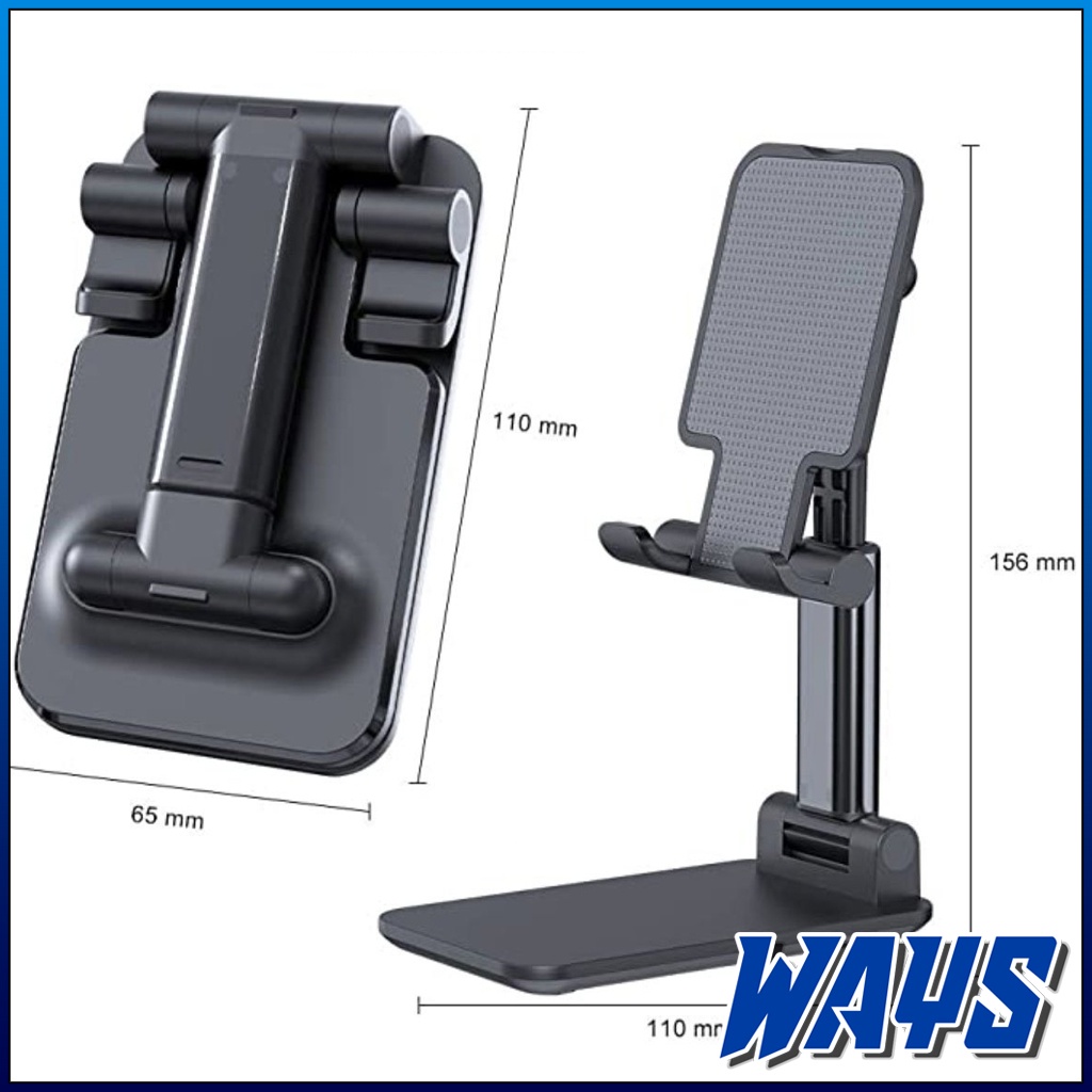 Z140 | Stand Holder Kaca Cermin Phone Lipat Liftable Foldable Hp Handphone Tablet Gadget / Dudukan HP Meja