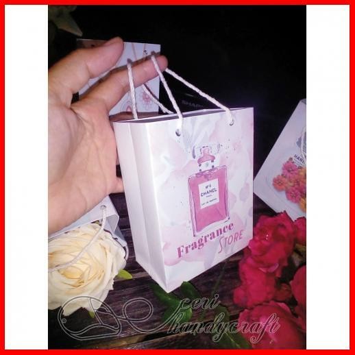 

(TERLARIS) paperbag mini uk.12x10x6cm isi 25pc desain custom