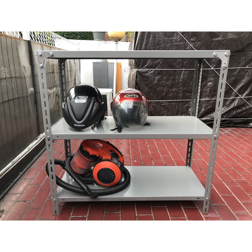 Rak besi siku 3 susun / rak serbaguna / rak barang / rak susun