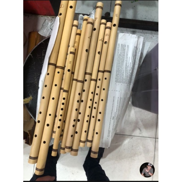 suling bambu dangdut 1 set isi 12 nada