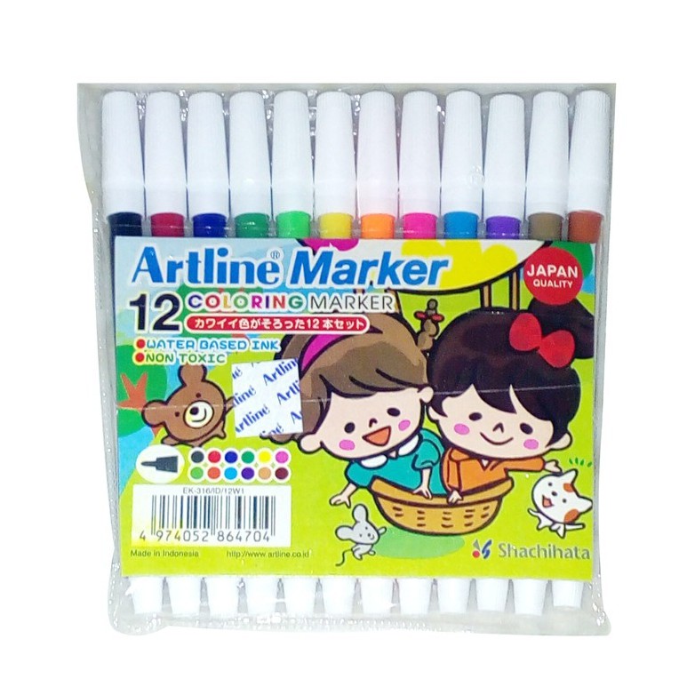 

Artline EK-316 Set Spidol Warna [12 Warna]