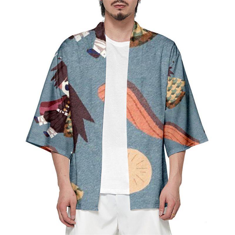 jubah anime kimono giyu tomioka lucu ukuran dewasa dan anak demon slayer