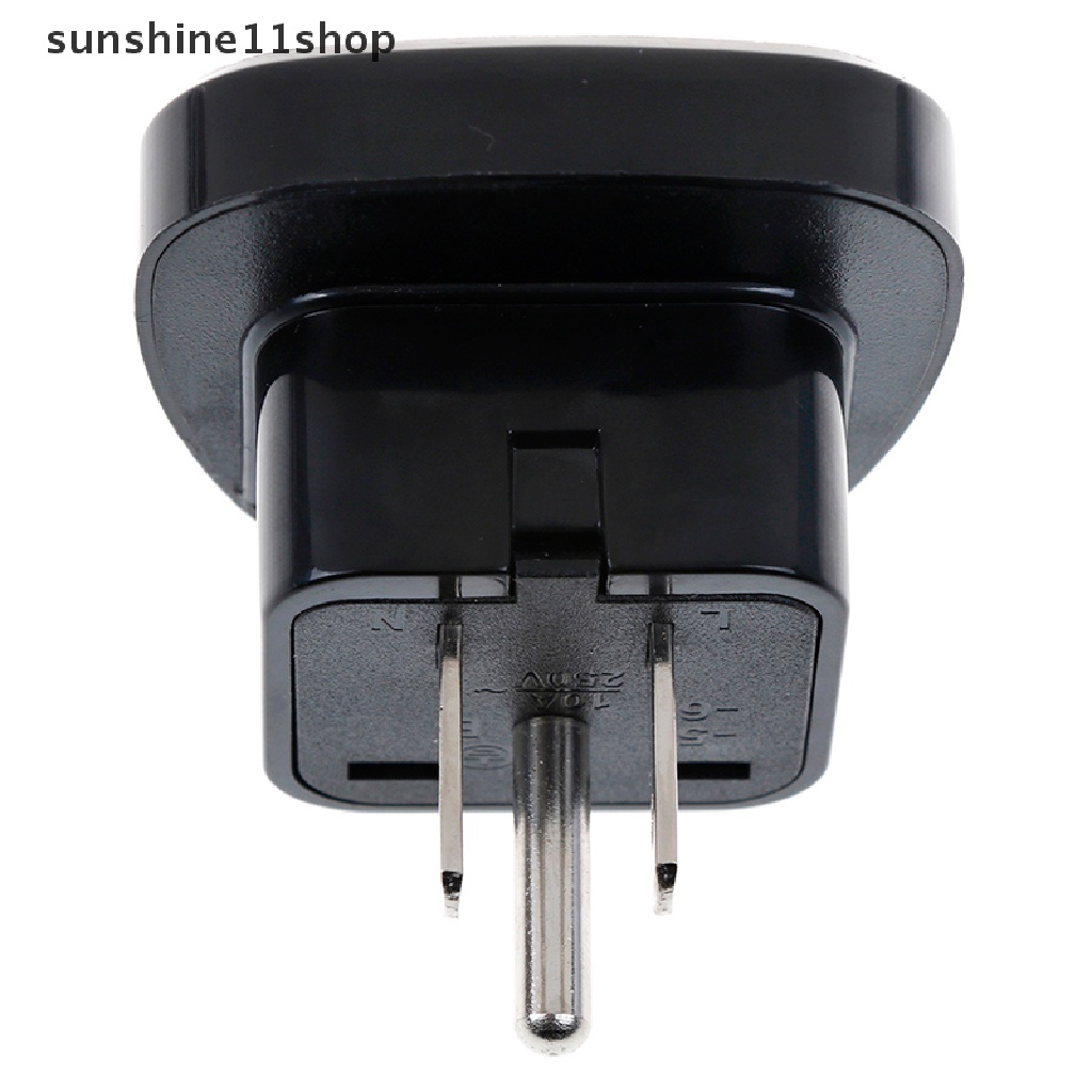 Sho adapter Konverter power plug EU UK AU Ke US USA Canada AC Universal Untuk travel