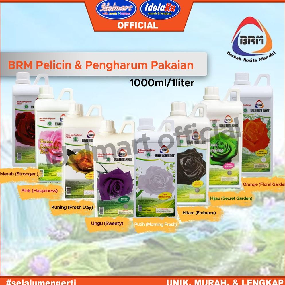 Idolmart Brm Pelicin & Pengharum Pakaian 1000 Ml Pewangi Loundry Original Surabaya
