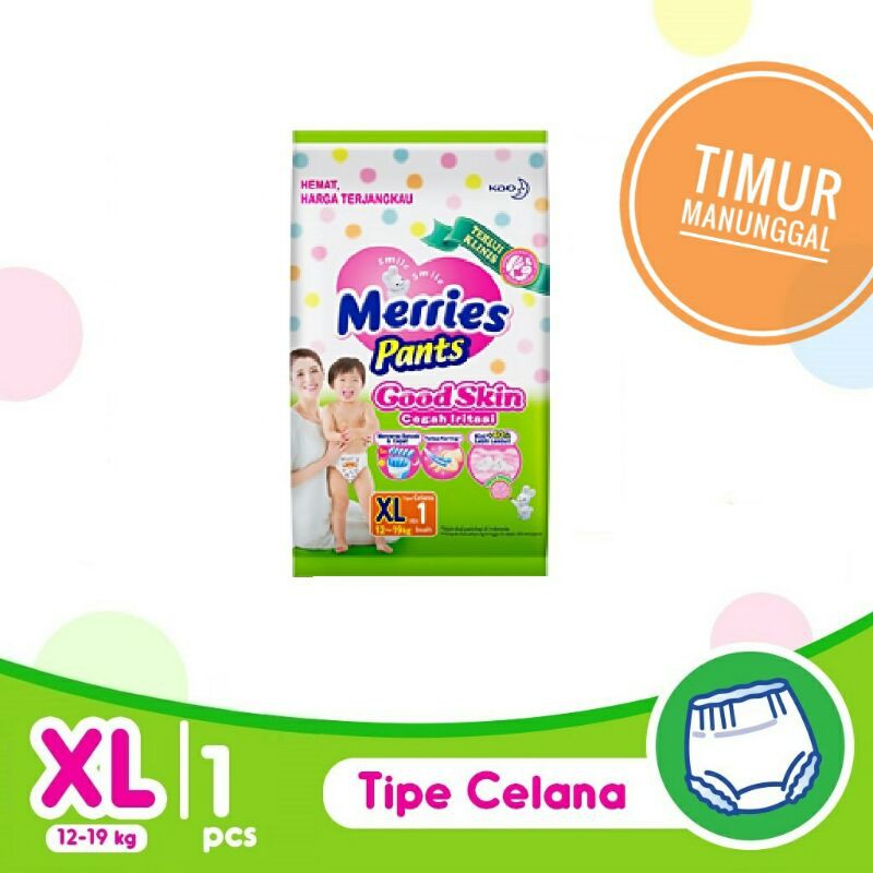 Merries Pants Good Skin XL Renceng (6 pcs)