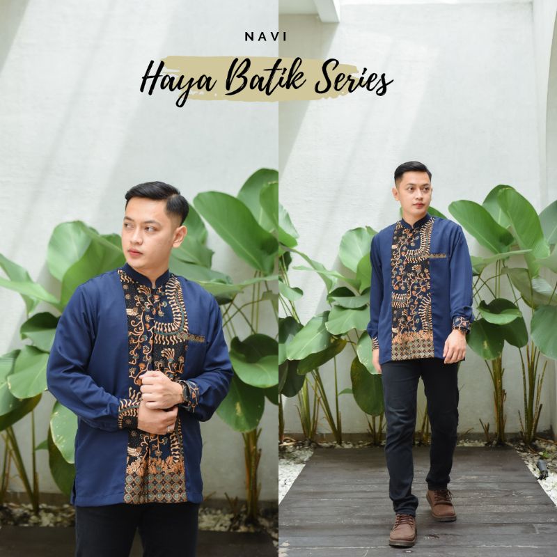 Baju Atasan Koko Haya Batik Series