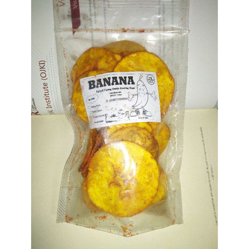 

Keripik Pisang Tanduk rasa Balado Extra Pedas | 95 gram