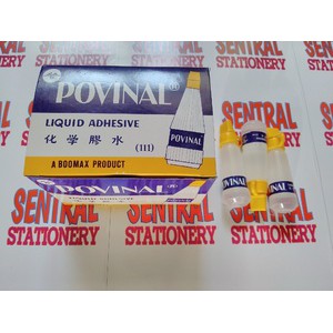 

povinal glue kecil bahan slime liquid adhesive lem kertas 22 ml no 111