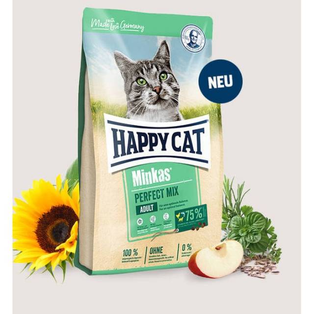 (Grab/Gojek) Makanan Kucing Happy Cat Adult Minkas Perfect Mix 10kg |  makanan kucing dewasa murah promo