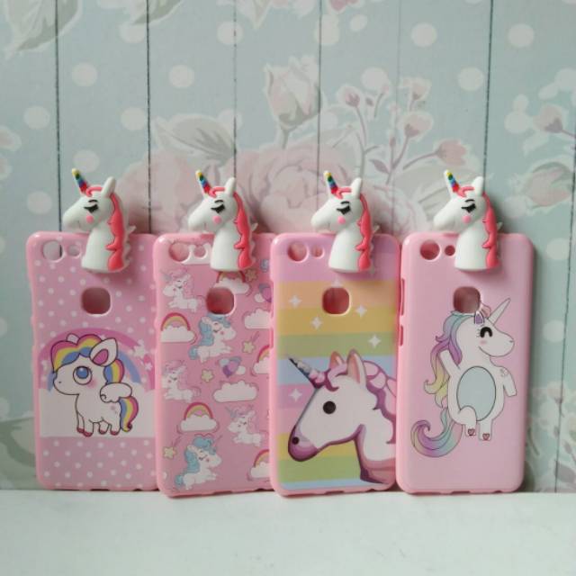 Case Tpu hidding unicorn - oppo f5 vivo v7 y53 y69