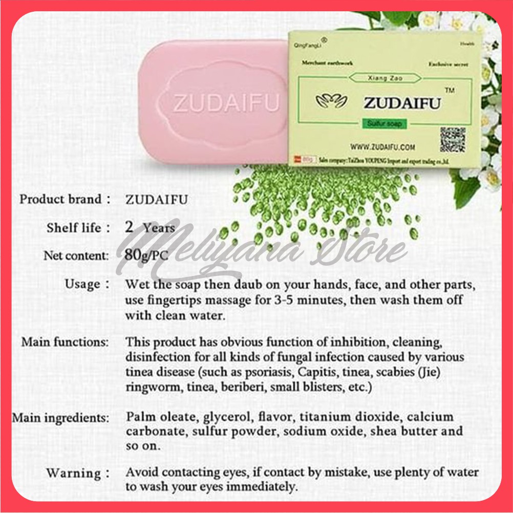 Sabun Herbal ZUDAIFU obat eksim Psoriasis jerawat jamur