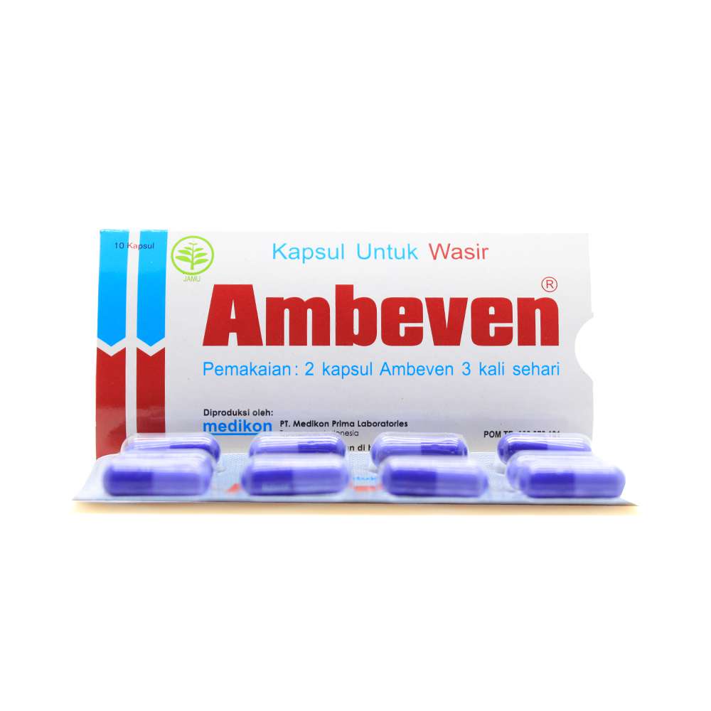 AMBEVEN STRIP - Obat Wasir Ambeyen Hemoroid Ambefen Bab Darah 10 Tablet