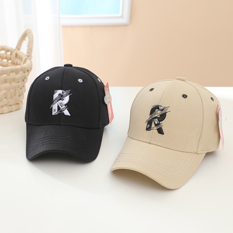 Topi Baseball Anak Import Model Inisial R dan B / Kids Baseball Hat Cap